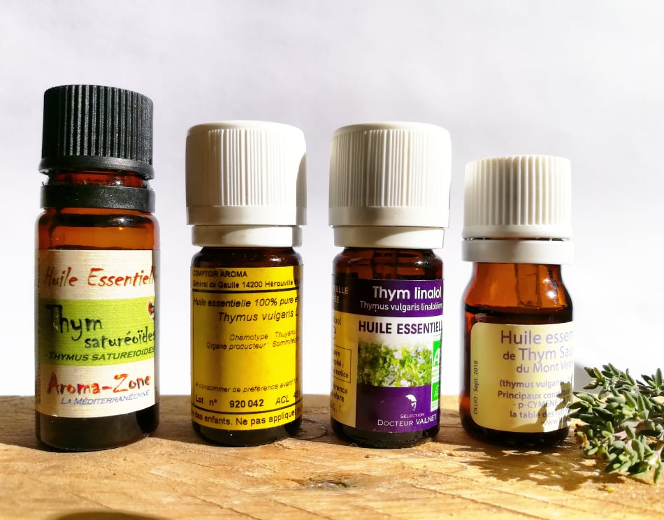 GC - thym - huiles essentielles chémotypes