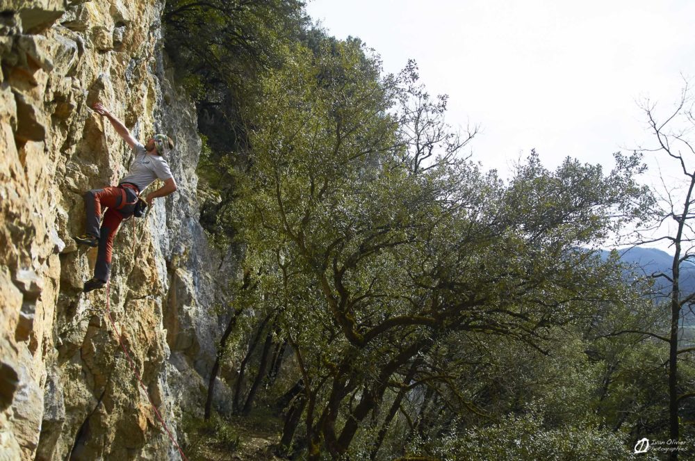 Josselin dans "Mine de rien", 6a+, février 2021