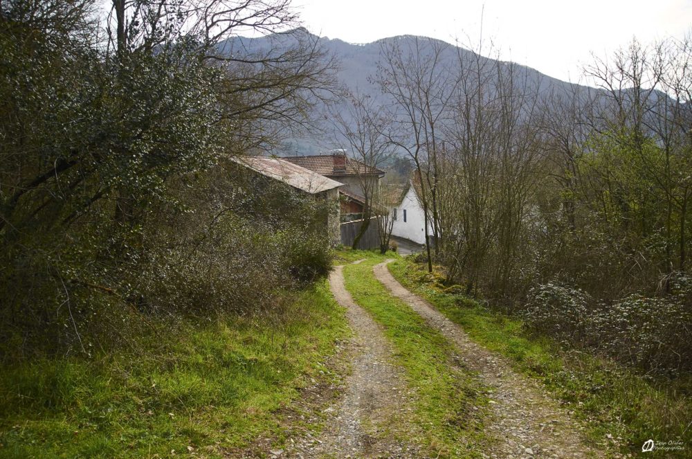 Le chemin d'accès remis en état par le club local, Février 2021