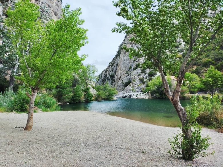Les plages de l'entrée des gorges, hors saison il n'y 'presque' pas grand monde - mai 2021