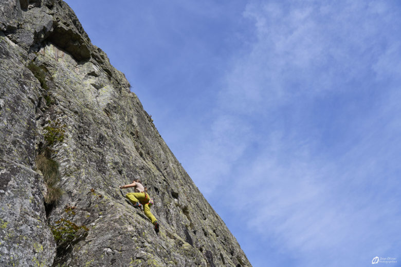 Mélanie dans la "Strasbourgeoise directe" - 5b, secteur Martinswand