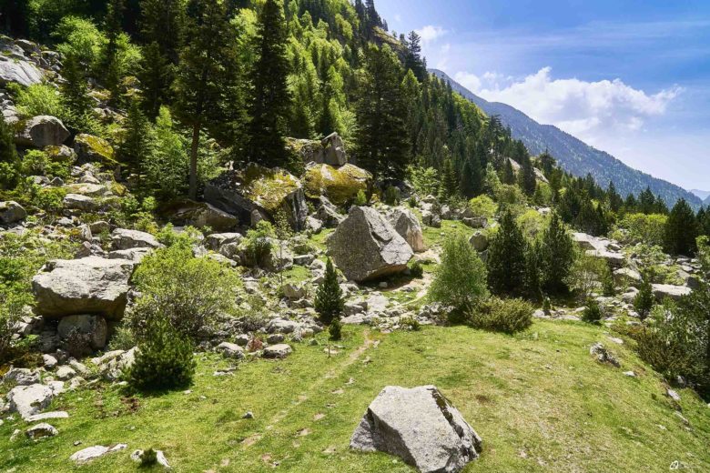 Secteur El Prat avec vue sur la partie chaos - mai 2023