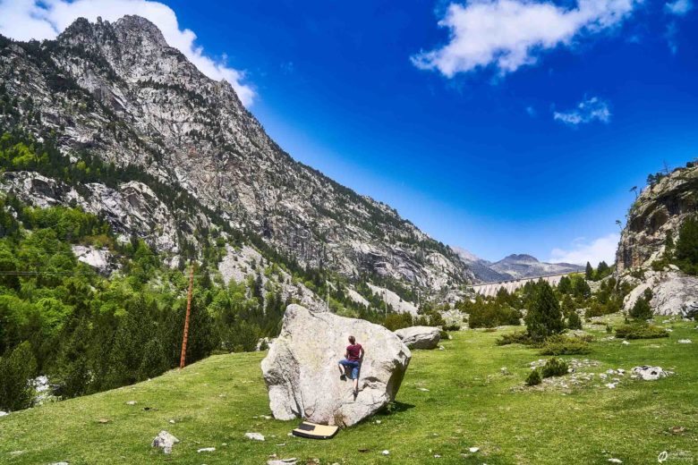 Secteur El Prat avec vue sur le barrage de Cavallers - mai 2023